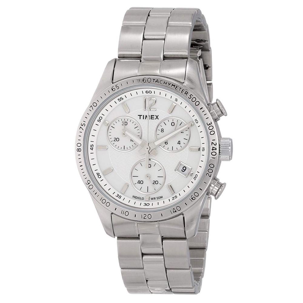 [Timex] Chicago Chronograph Stainless Steel Watch